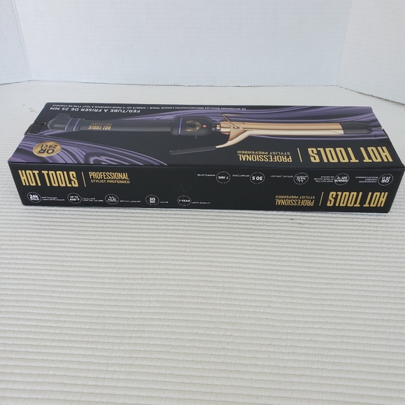 Hot Tools Professional Hot Curling Iron Wand 1181CN 24K Gold 1"  2019 New Box - Picture 8 of 9